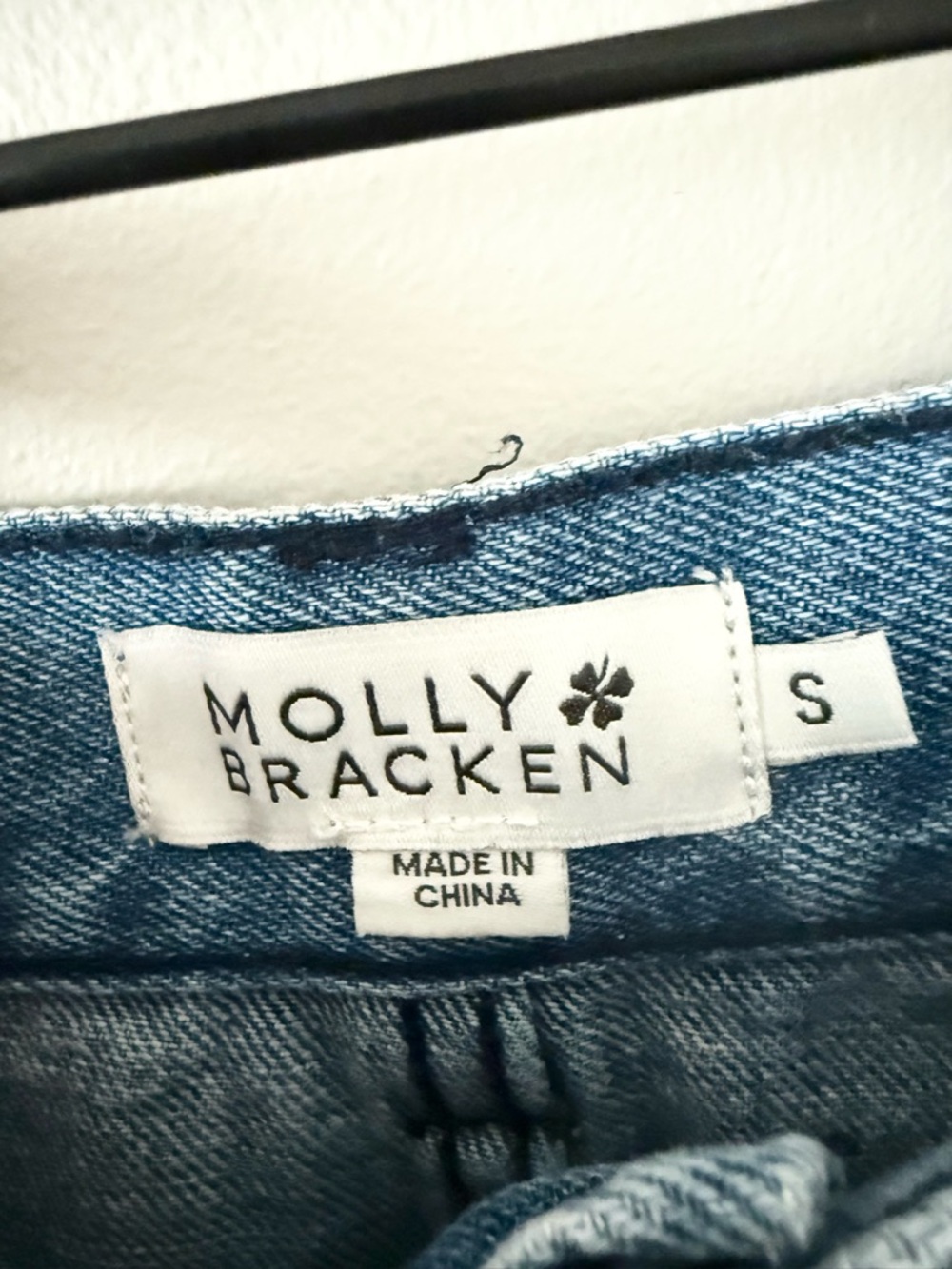 Molly Bracken Blue Low Rise Wide Leg Jeans Medium Wash Size S - Picture 6 of 8